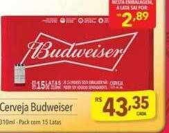 Supermercados Condor Cerveja budweiser oferta