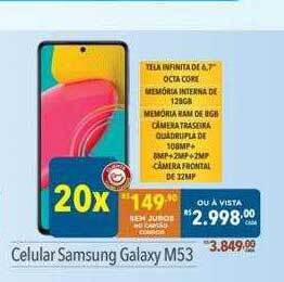 Supermercados Condor Celular samsung galaxy m53 oferta