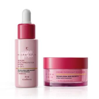 Combo niina skin: sérum facial 30ml + creme overnight 45g