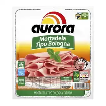 Supermercado Bergamini Mortadela tipo bologna fatiada aurora 200g oferta