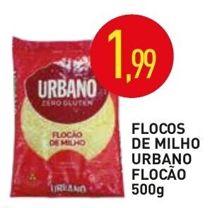 Calvo Atacadista Flocos de MIlho Urbano Flocao 500g oferta