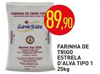 Calvo Atacadista Farinha de Trigo Estrela D'Alva tipo 1 25kg oferta