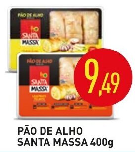 Calvo Atacadista Pao de Alho Santa Massa 400g oferta