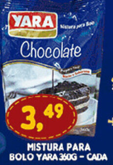 Supermercados Cristal Mistura para Bolo Yara 360g cada oferta