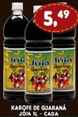 Supermercados Cristal Xarope de Guarana Joia 1L cada oferta