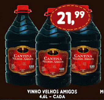 Supermercados Cristal Vinho Velhos Amigos 4.6L - cada oferta
