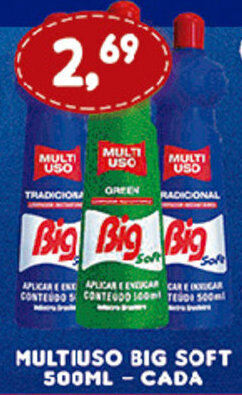 Supermercados Cristal Multiuso Big Soft 500ml cada oferta