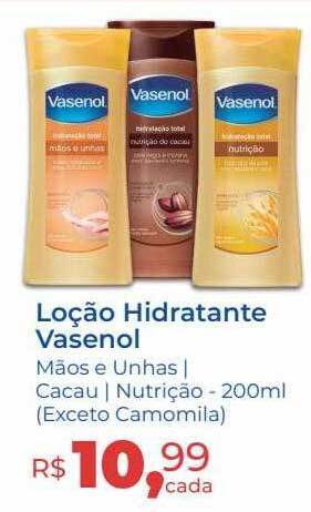 Loção hidratante vasenol