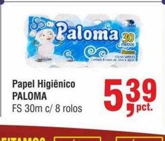 Higa Atacado Papel higiênico paloma oferta