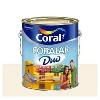 Comjol Tinta coralar duo fosco 3,6l branco coral oferta