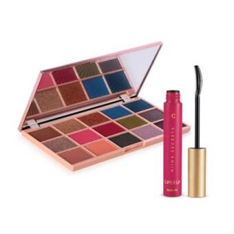 Eudora Combo niina secrets: palette de sombras crystal + máscara para cílios super up oferta