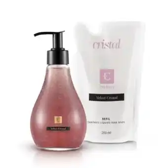 Eudora Kit velvet cristal sabonete líquido + refil oferta