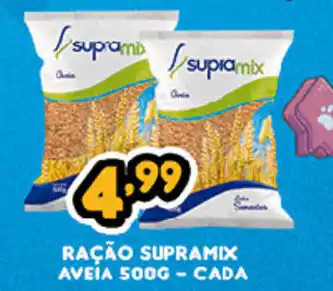 Supermercados Cristal Racao Supramix Aveia 500g cada oferta