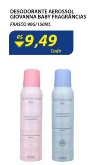 Assaí Atacadista Desodorante aerossol Giovanna Baby Fragrancias 90g/150ml oferta