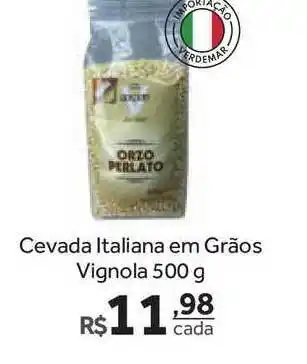 Cevada Italiana Em Grãos Vignola 500g