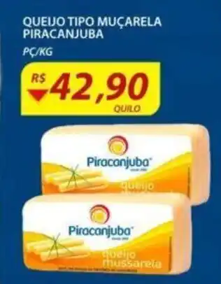 Assaí Atacadista Queijo Tipo mucarela Piracanjuba 1kg oferta