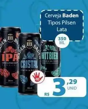 Comercial Esperança Cerveja baden tipos pilsen oferta