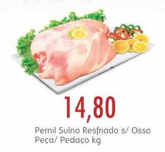 Pernil suíno resfriado s- osso peça- pedaço kg