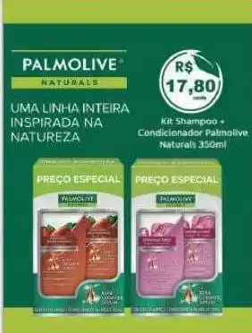 Kit shampoo+condicionador palmolive naturals