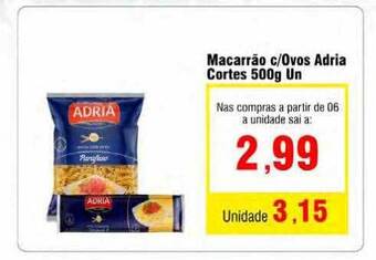 Spani Atacadista Macarrão c ovos adria cortes oferta