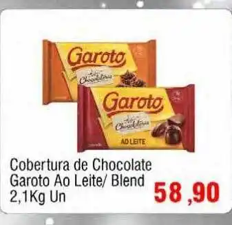Spani Atacadista Cobertura de chocolate garoto ao leite blend oferta