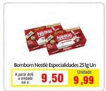 Bombom nestlé especialidades