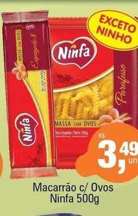 Macarrão c ovos ninfa