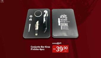 Perini Conjunto bar krea p vinho oferta