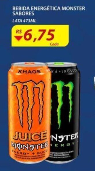 Assaí Atacadista Bebida Energetica Monster Sabores 473ml oferta