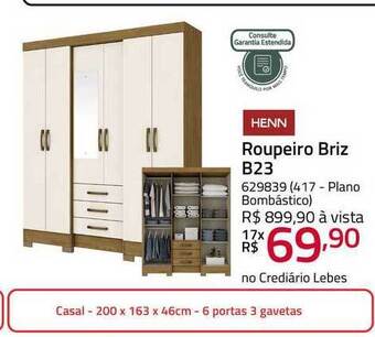 Roupeiro Briz B23 Henn