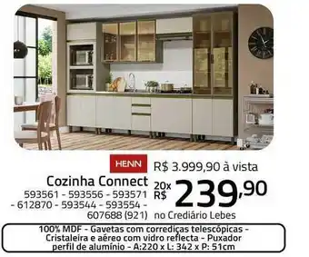 Lojas Lebes Cozinha Connect oferta
