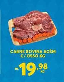 Atacadão Centro Sul Carne bovina acém c- osso kg oferta