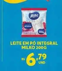 Atacadão Centro Sul Leite em pó integral milko oferta