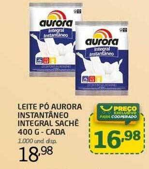 Cooper Leite pó aurora instantâneo integral oferta
