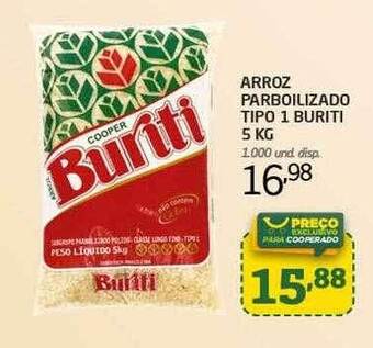 Cooper Arroz parboilizado tipo 1 buriti oferta