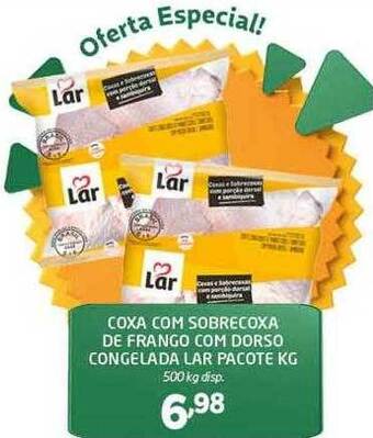 Cooper Coxa com sobrecoxa de frango com dorso congelada lar oferta