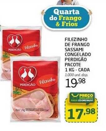 Cooper Filezinho de frango sassami congelado perdigão oferta