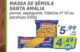 Prezunic Massa de sêmola santa amália oferta