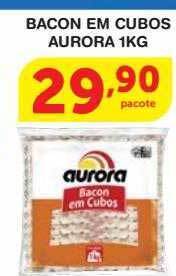 Roldão Bacon em cubos aurora oferta