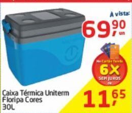 Tenda Atacado Caixa térmica uniterm floripa cores 30l oferta