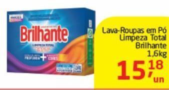 Tenda Atacado Lava-roupas em pó brilhante 1.6kg oferta