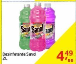 Tenda Atacado Desinfetante sanol 2l oferta