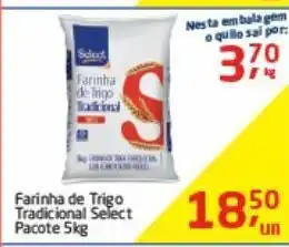 Tenda Atacado Farinha de trigo select 5 kg oferta