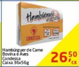 Tenda Atacado Hambúrguer de carne mista montana caixa 36un x 56g oferta