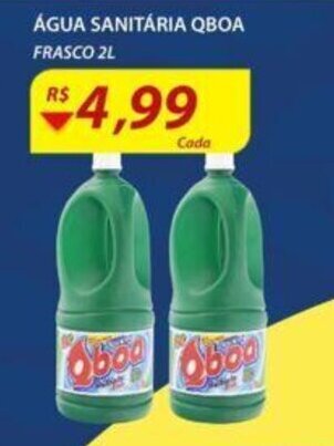 Assaí Atacadista Agua Sanitaria Qboa 2l oferta