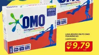 Assaí Atacadista Lava roupas em po Omo Fragrancias 800g oferta