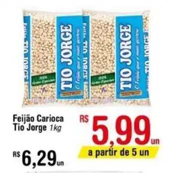 Fort Atacadista Feijao Carioca Tio Jorge 1kg oferta