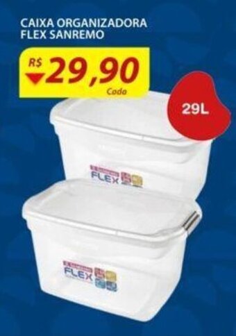 Assaí Atacadista Caixa Organizadora Flex Sanremo 29L oferta