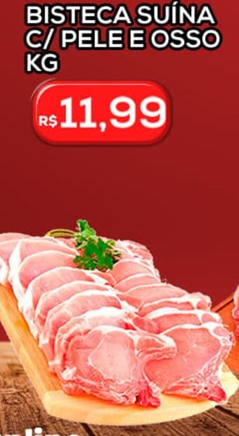 Bisteca Suina c/ Pele e Osso 1kg