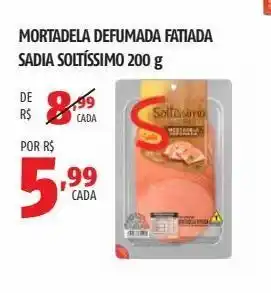 OXXO Mortadela defumada fatiada sadia soltíssimo 200 g oferta